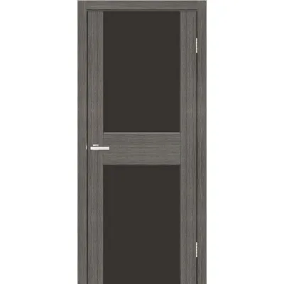 Межкомнатные Двери Омис Cortex Gloss 03 triplex черный ПВХ плёнка-0