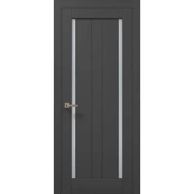 Межкомнатные Двери Папа Карло Millenium ML-621 темно-серый супермат ПВХ плёнка-0