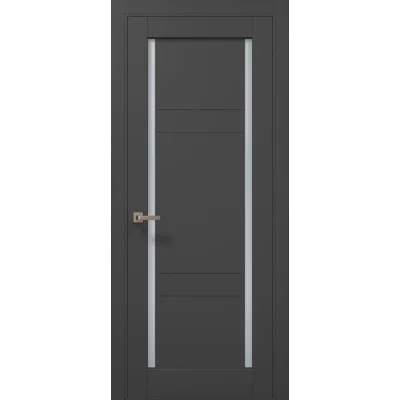 Межкомнатные Двери Папа Карло Millenium ML-626 темно-серый супермат ПВХ плёнка-0