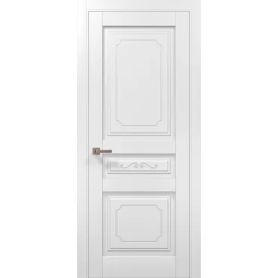 Межкомнатные Двери Папа Карло Millenium ML-1201 белый матовый ПВХ плёнка-0