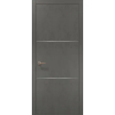 Межкомнатные Двери Папа Карло Plato PL-23 бетон серый ПВХ плёнка-0