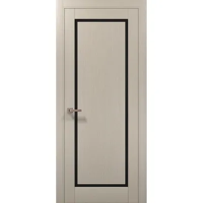 Межкомнатные Двери Папа Карло Millenium ML-720 Черное стекло ПВХ плёнка-1