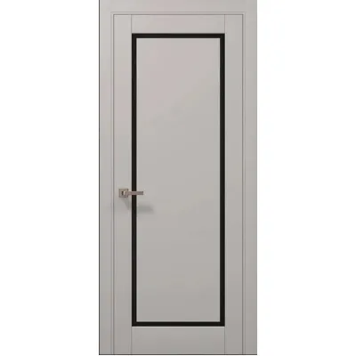Межкомнатные Двери Папа Карло Millenium ML-720 Черное стекло ПВХ плёнка-2