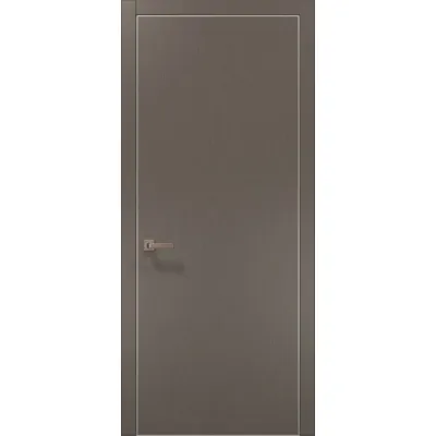 Двери Папа Карло Plato PL-01 шелк трюфель-0
