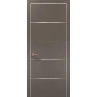 Двері Папа Карло Plato PL-02 шовк трюфель-0