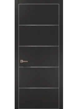 Двері Папа Карло Plato PL-02 шовк графіт