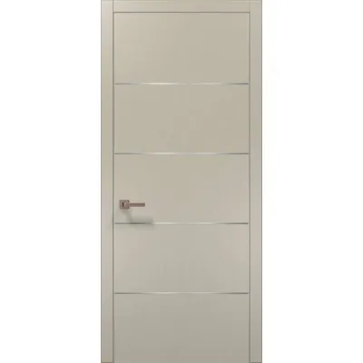 Двері Папа Карло Plato PL-02 шовк капучіно-0