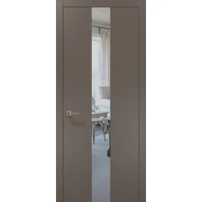 Двери Папа Карло Plato PL-06 шелк трюфель-0