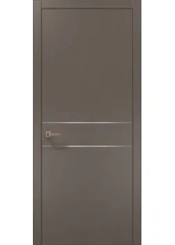 Двері Папа Карло Plato PL-07 шовк трюфель