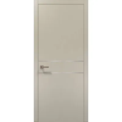 Двері Папа Карло Plato PL-07 шовк капучіно-0