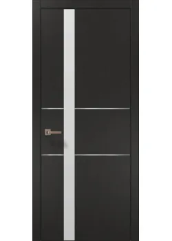 Двері Папа Карло Plato PL-08 шовк графіт