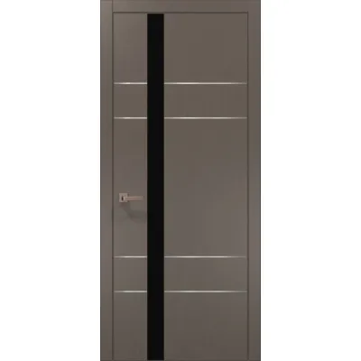 Двери Папа Карло Plato PL-10 шелк трюфель-0