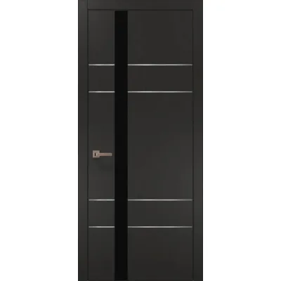 Двери Папа Карло Plato PL-10 шелк графит-0