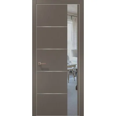 Двері Папа Карло Plato PL-11 шовк трюфель-0