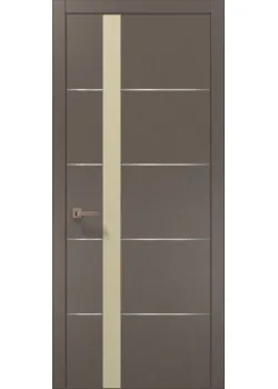 Двері Папа Карло Plato PL-12 шовк трюфель