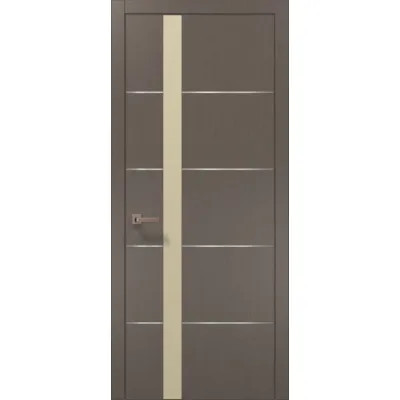 Двери Папа Карло Plato PL-12 шелк трюфель-0