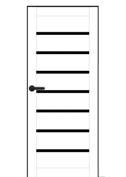 Двери Portalino Doors PL-PP-02 Черное стекло