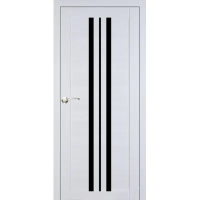 Міжкімнатні Двері Portalino Doors PL-ECO-7 Чорне скло Ламінатин-0