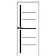 Межкомнатные Двери Portalino Doors PL-PP-06 Черное стекло ПВХ плёнка-3-thumb