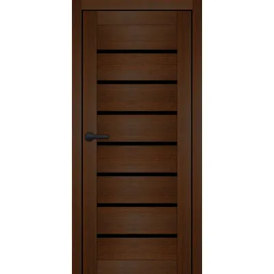 Міжкімнатні Двері Portalino Doors PL-PVC-02 Чорне скло ПВХ плівка-2