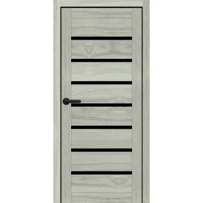 Міжкімнатні Двері Portalino Doors PL-PVC-02 Чорне скло ПВХ плівка-4