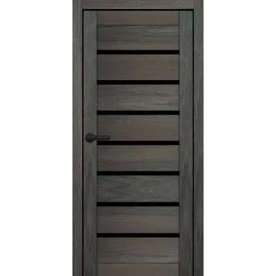 Міжкімнатні Двері Portalino Doors PL-PVC-02 Чорне скло ПВХ плівка-5