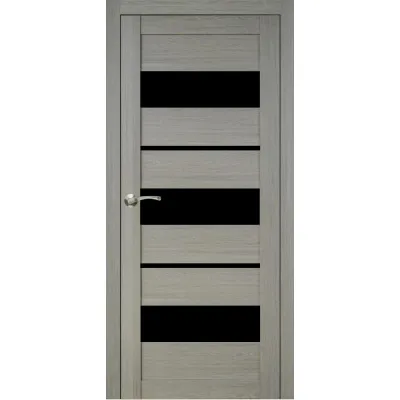 Міжкімнатні Двері Portalino Doors PL-ECO-5 Чорне скло Ламінатин-4