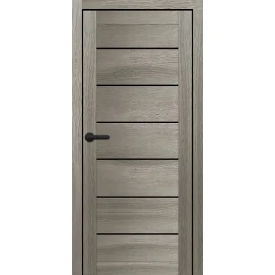 Міжкімнатні Двері Portalino Doors PL-PVC-08 Чорне скло ПВХ плівка-2