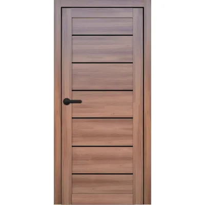 Міжкімнатні Двері Portalino Doors PL-PVC-08 Чорне скло ПВХ плівка-5