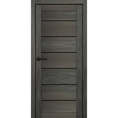 Міжкімнатні Двері Portalino Doors PL-PVC-08 Чорне скло ПВХ плівка-0