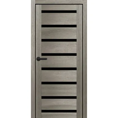 Межкомнатные Двери Portalino Doors PL-PVC-03 Черное стекло ПВХ плёнка-3