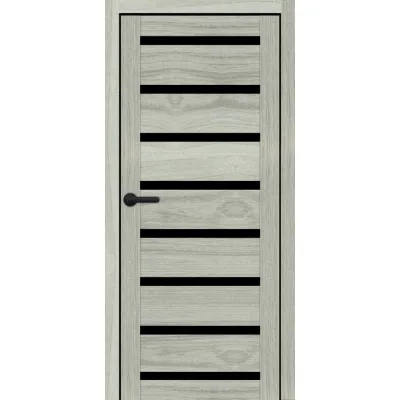 Межкомнатные Двери Portalino Doors PL-PVC-03 Черное стекло ПВХ плёнка-4