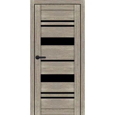 Межкомнатные Двери Portalino Doors PL-ECO-04 Черное стекло Ламинатин-5