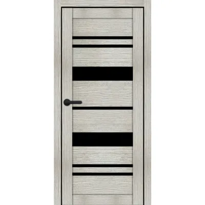 Межкомнатные Двери Portalino Doors PL-ECO-04 Черное стекло Ламинатин-9