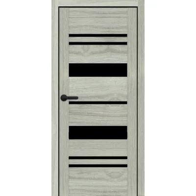 Межкомнатные Двери Portalino Doors PL-PVC-04 Черное стекло ПВХ плёнка-4