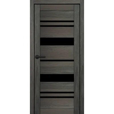 Межкомнатные Двери Portalino Doors PL-PVC-04 Черное стекло ПВХ плёнка-5