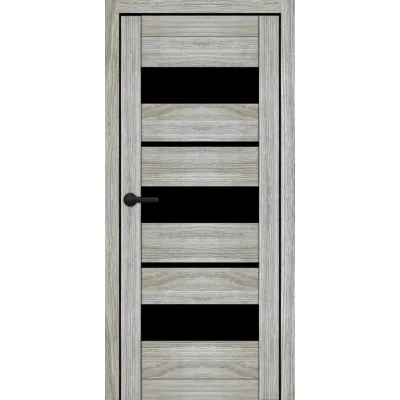 Міжкімнатні Двері Portalino Doors PL-ECO-05 Чорне скло Ламінатин-3
