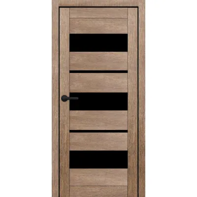 Міжкімнатні Двері Portalino Doors PL-ECO-05 Чорне скло Ламінатин-4