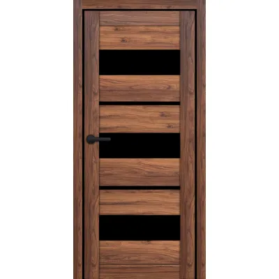 Міжкімнатні Двері Portalino Doors PL-ECO-05 Чорне скло Ламінатин-5