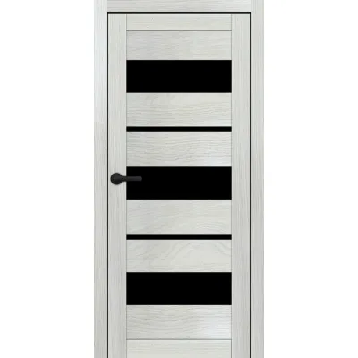Міжкімнатні Двері Portalino Doors PL-ECO-05 Чорне скло Ламінатин-6
