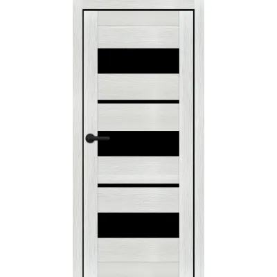 Межкомнатные Двери Portalino Doors PL-PVC-05 Черное стекло ПВХ плёнка-3