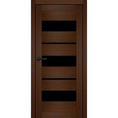 Межкомнатные Двери Portalino Doors PL-PVC-05 Черное стекло ПВХ плёнка-4