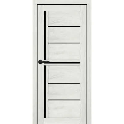 Міжкімнатні Двері Portalino Doors PL-ECO-06 Чорне скло Ламінатин-11