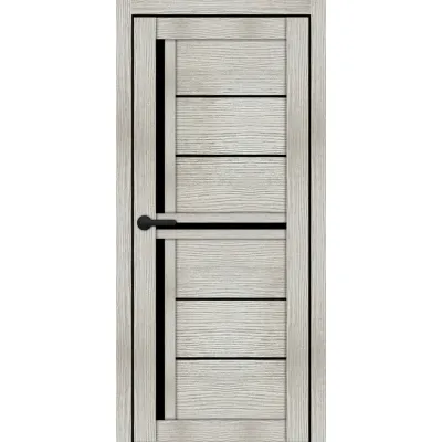Міжкімнатні Двері Portalino Doors PL-ECO-06 Чорне скло Ламінатин-4