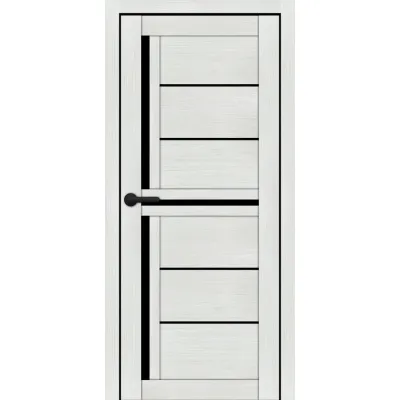 Міжкімнатні Двері Portalino Doors PL-ECO-06 Чорне скло Ламінатин-5