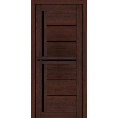 Міжкімнатні Двері Portalino Doors PL-ECO-06 Чорне скло Ламінатин-6