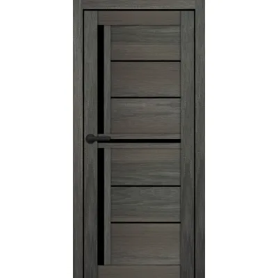 Межкомнатные Двери Portalino Doors PL-PVC-06 Черное стекло ПВХ плёнка-2