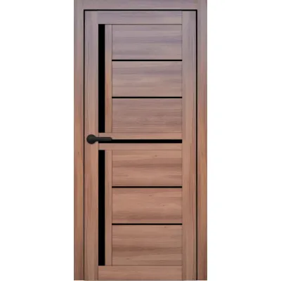 Межкомнатные Двери Portalino Doors PL-PVC-06 Черное стекло ПВХ плёнка-3