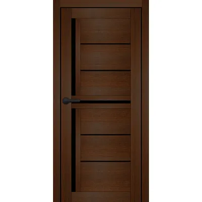 Межкомнатные Двери Portalino Doors PL-PVC-06 Черное стекло ПВХ плёнка-4