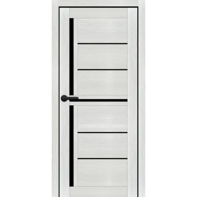 Межкомнатные Двери Portalino Doors PL-PVC-06 Черное стекло ПВХ плёнка-5